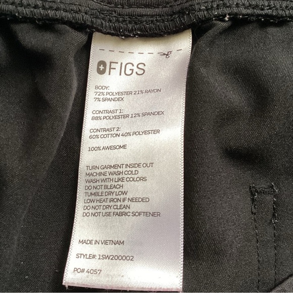 FIGS women’s black jogger scrub pants Size 3XL medical uniform scrubs - Picture 7 of 8